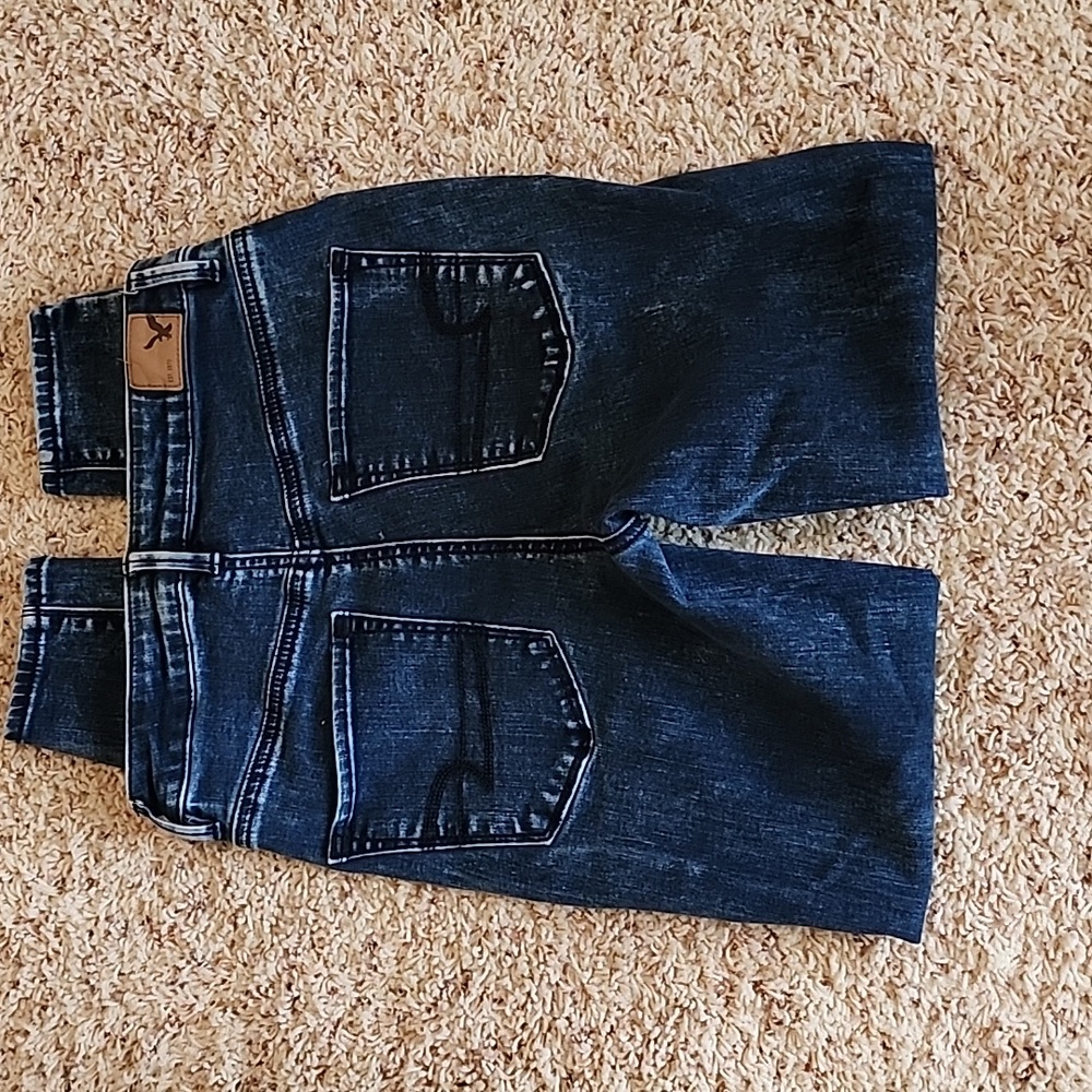 AMERICAN EAGLE Dark Wash Sky High Jegging 4